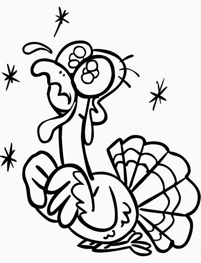Cute Turkey Coloring Pages for Thanksgiving Day | Creative ...
