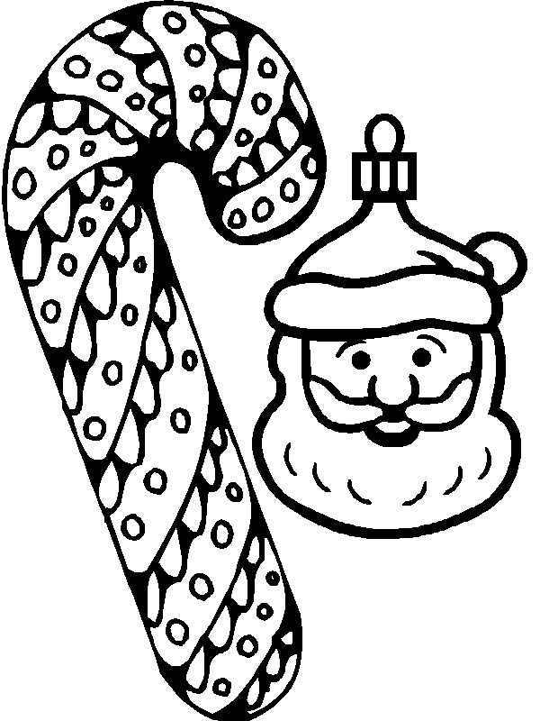Candy Cane Coloring Pages | Mewarnai