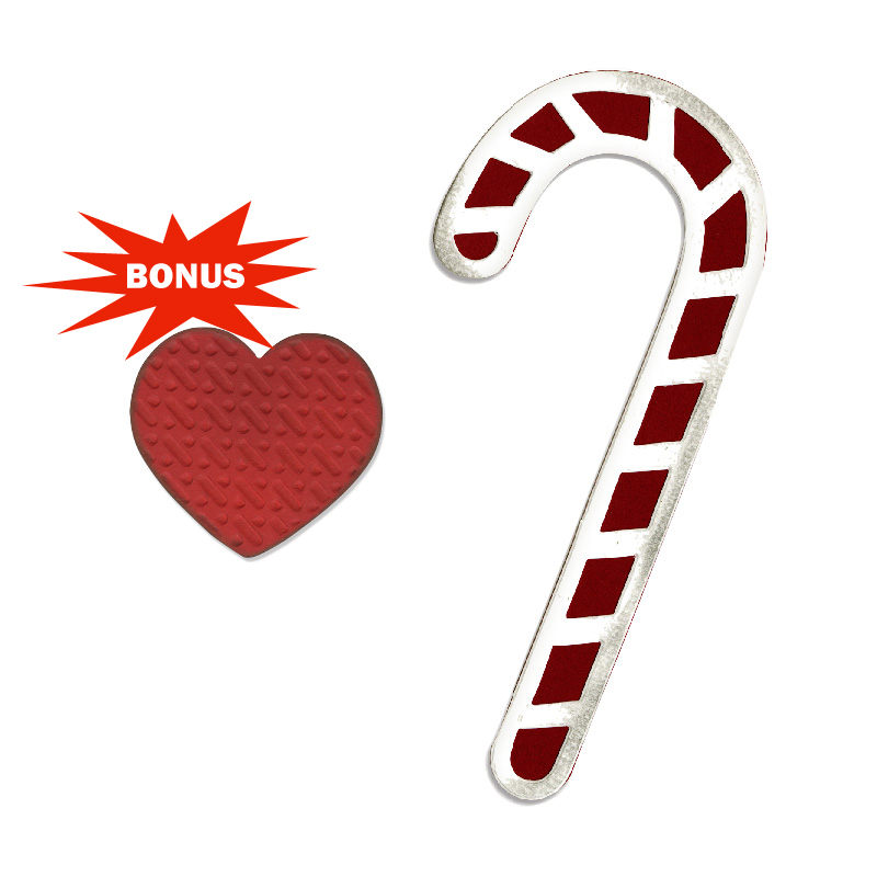 Sizzix BasicGrey Candy Canes and Heart Bigz and Embosslits Dies