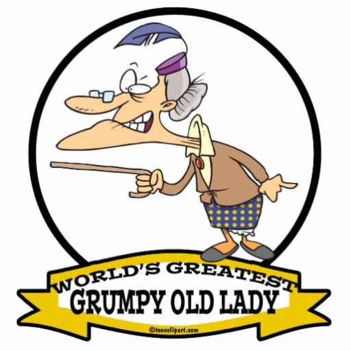 WORLDS GREATEST GRUMPY OLD LADY CARTOON PHOTO CUTOUTS | Zazzle