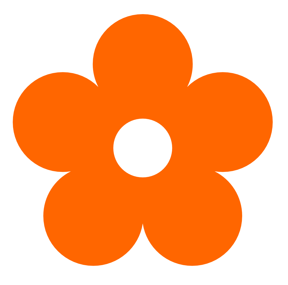 Images For > Orange Flowers Clip Art