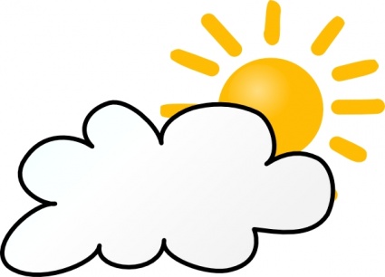 Pix For > Mostly Sunny Clip Art