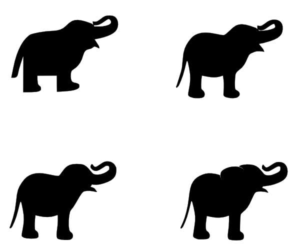 Pix For > Elephant Family Stencil Printable