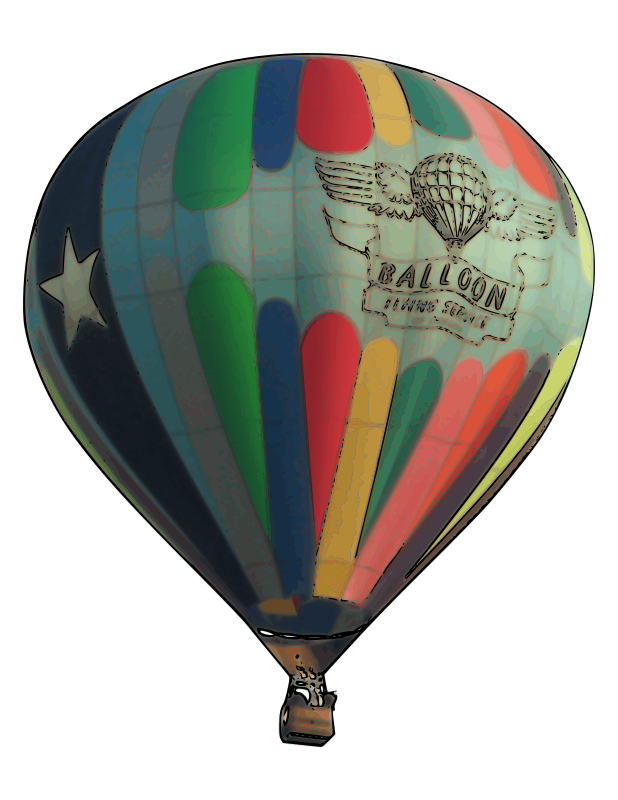 Cute Hot Air Balloon Clip Art