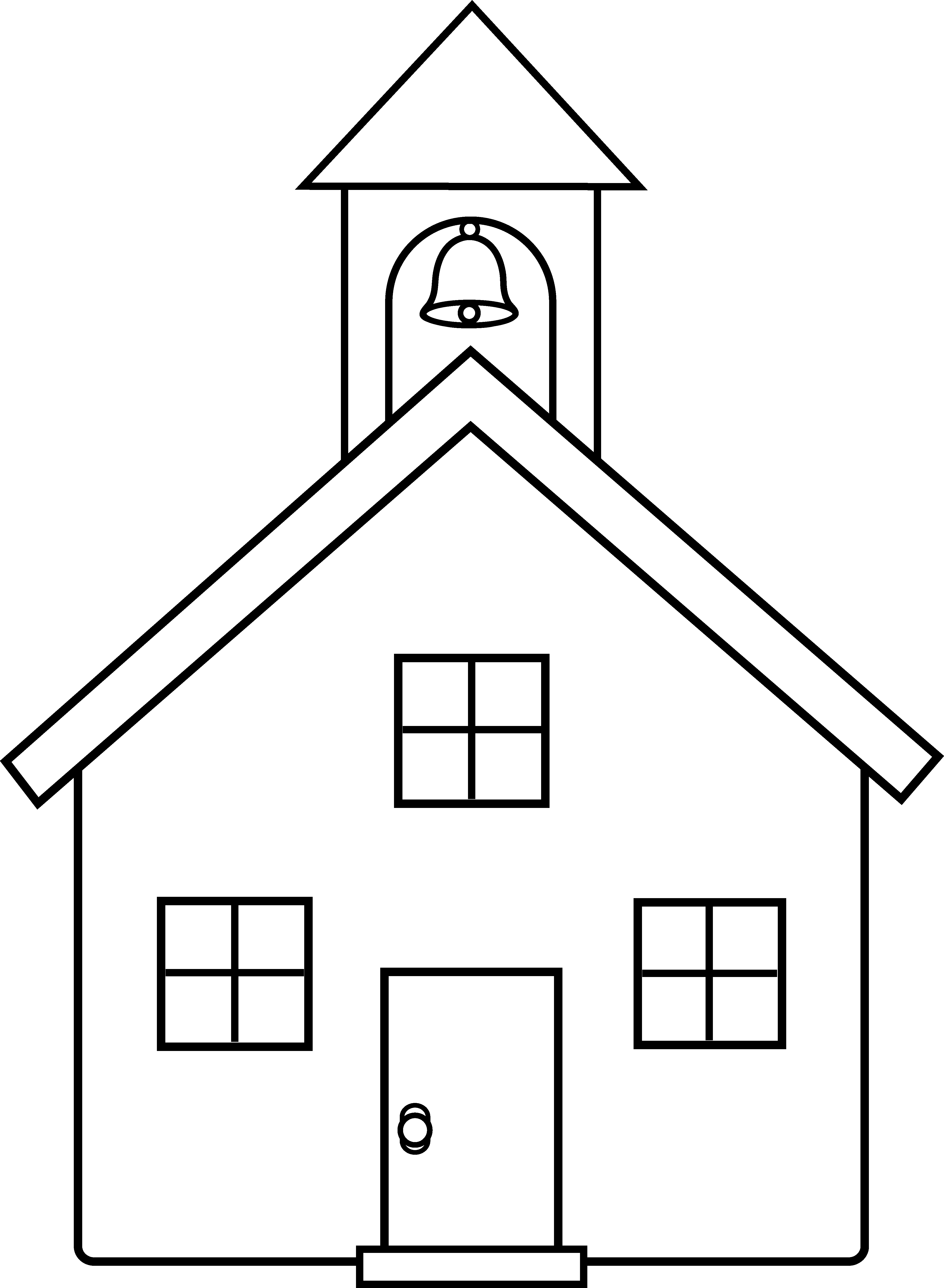 School House Outline Cliparts.co