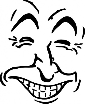 Laughing, Face and Cartoon Vector