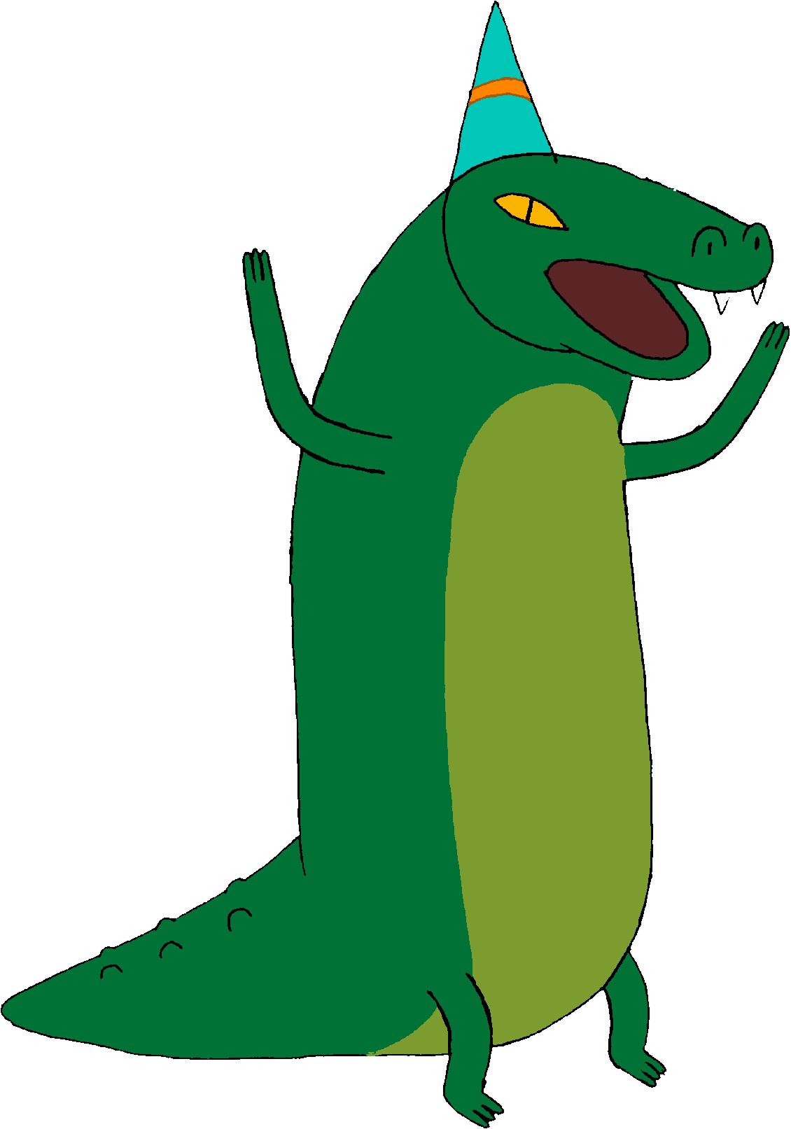 Crocodile with Party Hat - The Adventure Time Wiki. Mathematical!