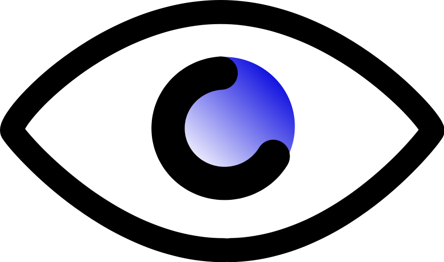 Blue Eye Symbol SVG Vector file, vector clip art svg file ...