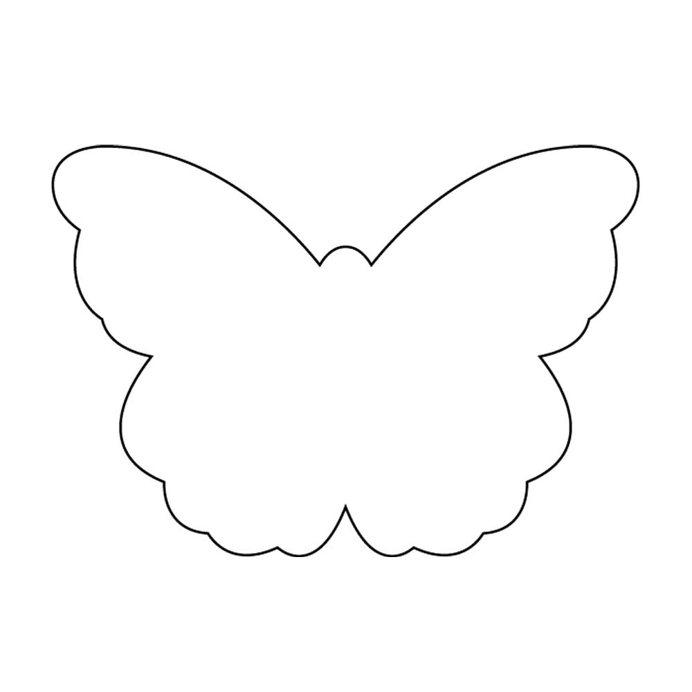 Butterfly Outline Card Using Template - ClipArt Best - ClipArt Best