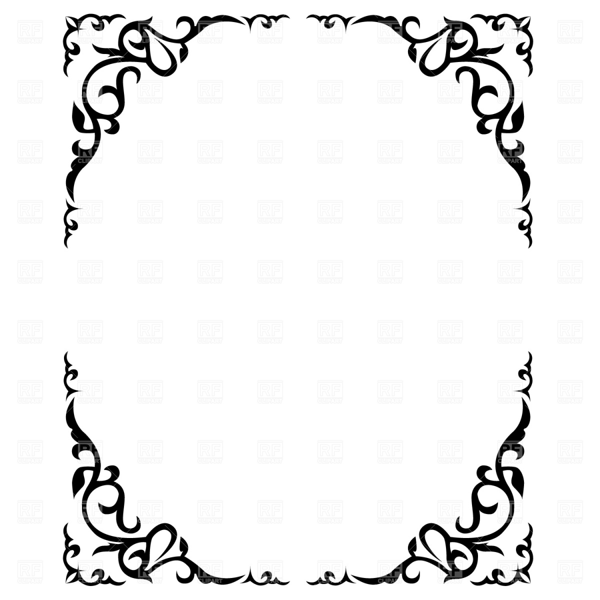 Ornate floral frame, Borders and Frames, download Royalty-free ...