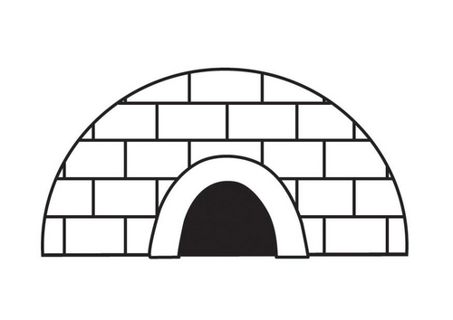 Winter Chill Igloo Coloring Pages