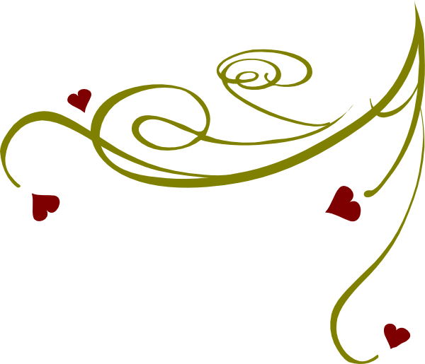 Decorative Swirl Hearts clip art - vector clip art online, royalty ...