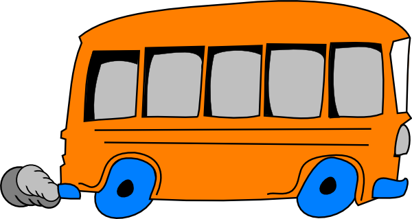 Orange School Bus clip art - vector clip art online, royalty free ...