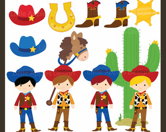 Popular items for cowboy clipart on Etsy
