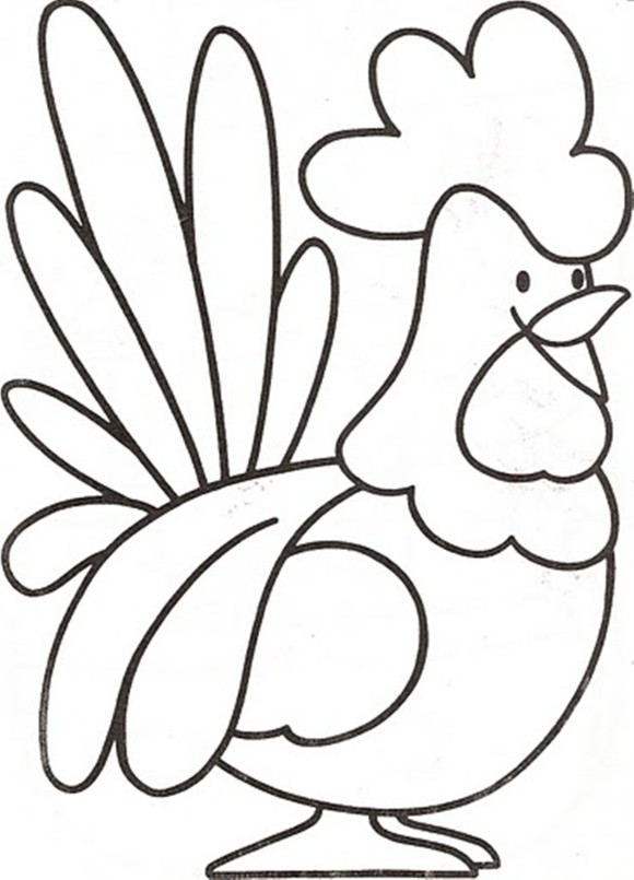Farm Animal Coloring Pages Rooster Pic - Animal Coloring pages of ...