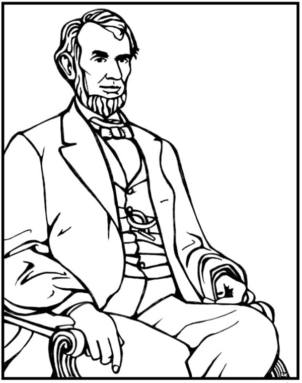 Abraham Lincoln Outline - ClipArt Best