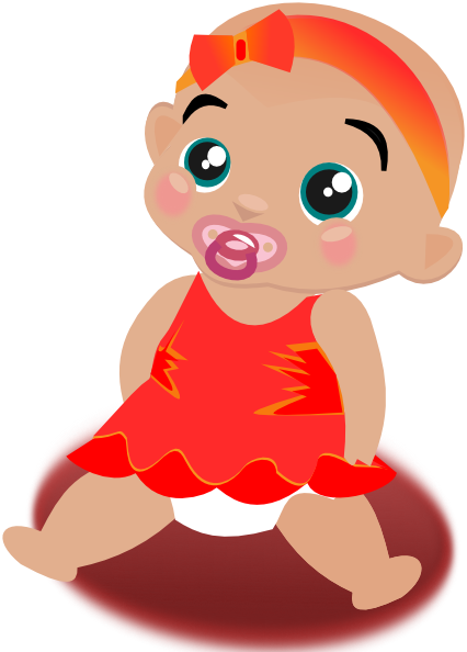 Baby Girl Clip Art at Clker.com - vector clip art online, royalty ...