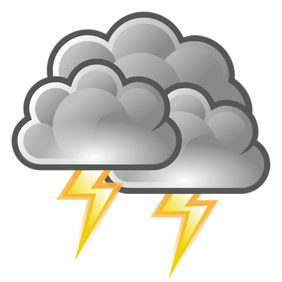 Pix For > Storm Clouds Lightning Clip Art