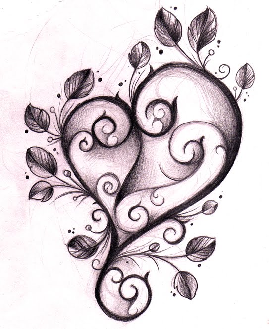 Hearts And Flowers Tattoos - ClipArt Best