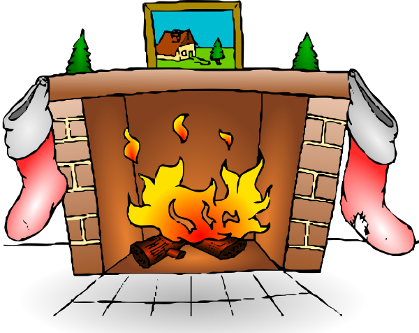 Fire Place clip art - vector clip art online, royalty free ...