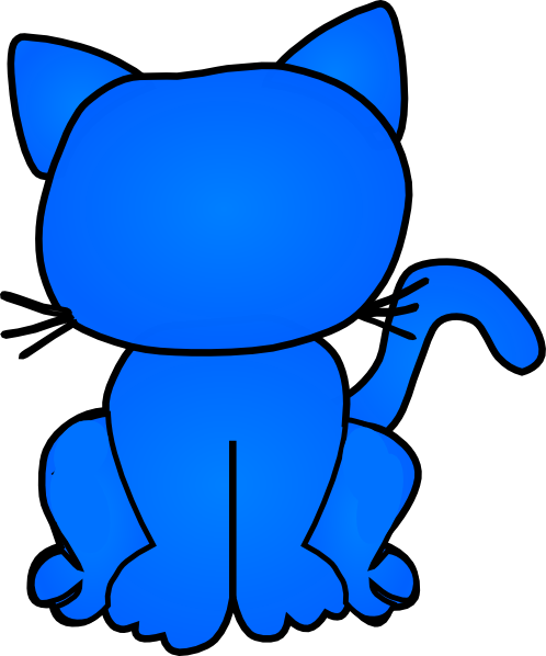 Cat Outline clip art - vector clip art online, royalty free ...