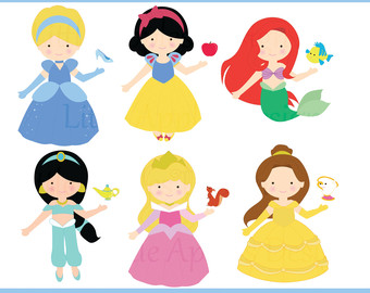 Popular items for princesses clipart on Etsy