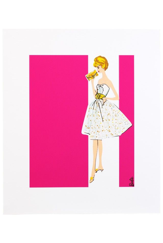 Barbie Art Print - Party Date | | Art | Pinterest