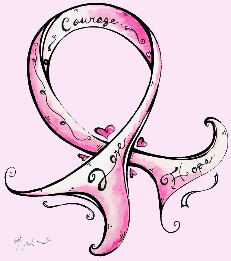 breast caner sign Colouring Pages (page 3)