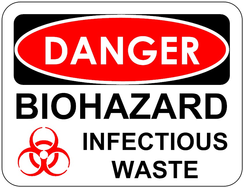 Biohazard Infectious Waste Sign Example - SmartDraw