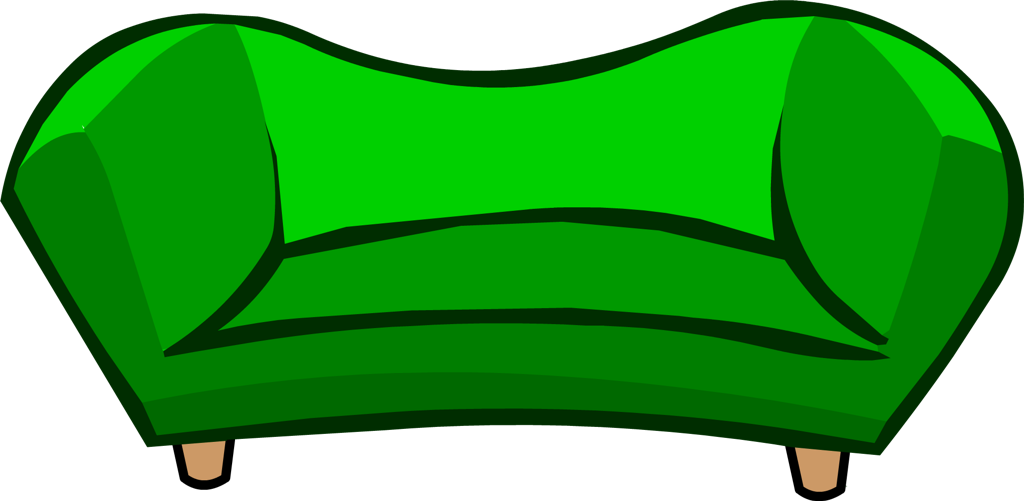 Image - Green Couch.PNG - Club Penguin Wiki - The free, editable ...