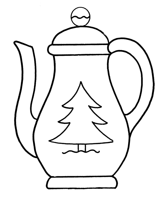 coffee pot Colouring Pages