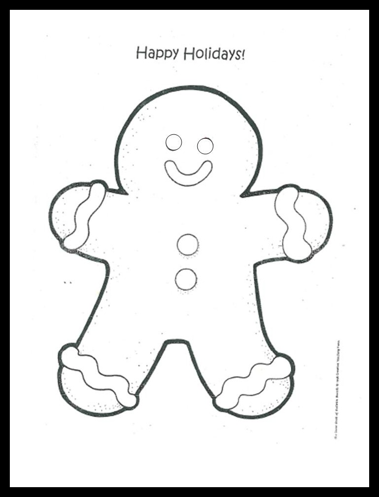Reproducible Gingerbread Man 81