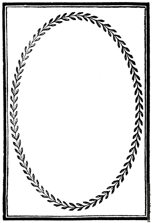 894.—Full-page border with laurel-leaf frame