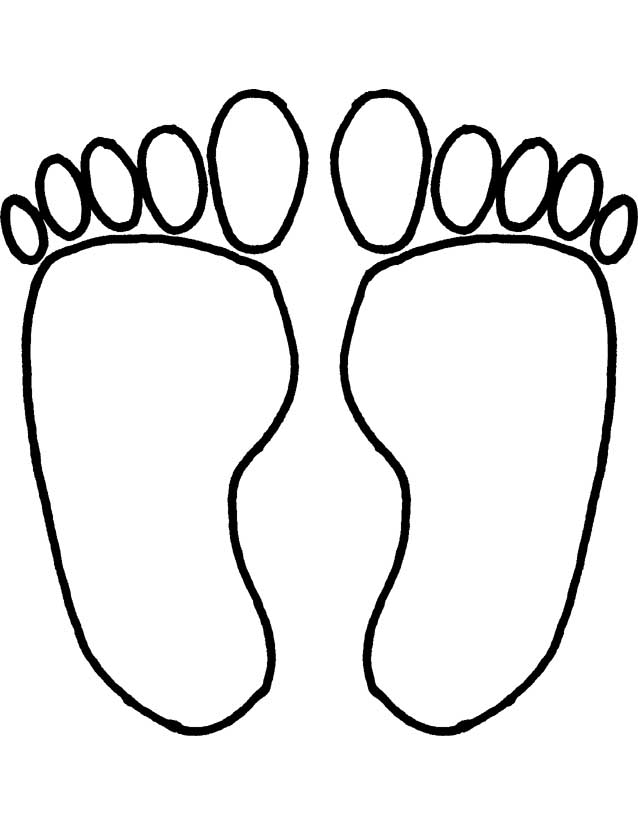 walking feet coloring pages - photo #15