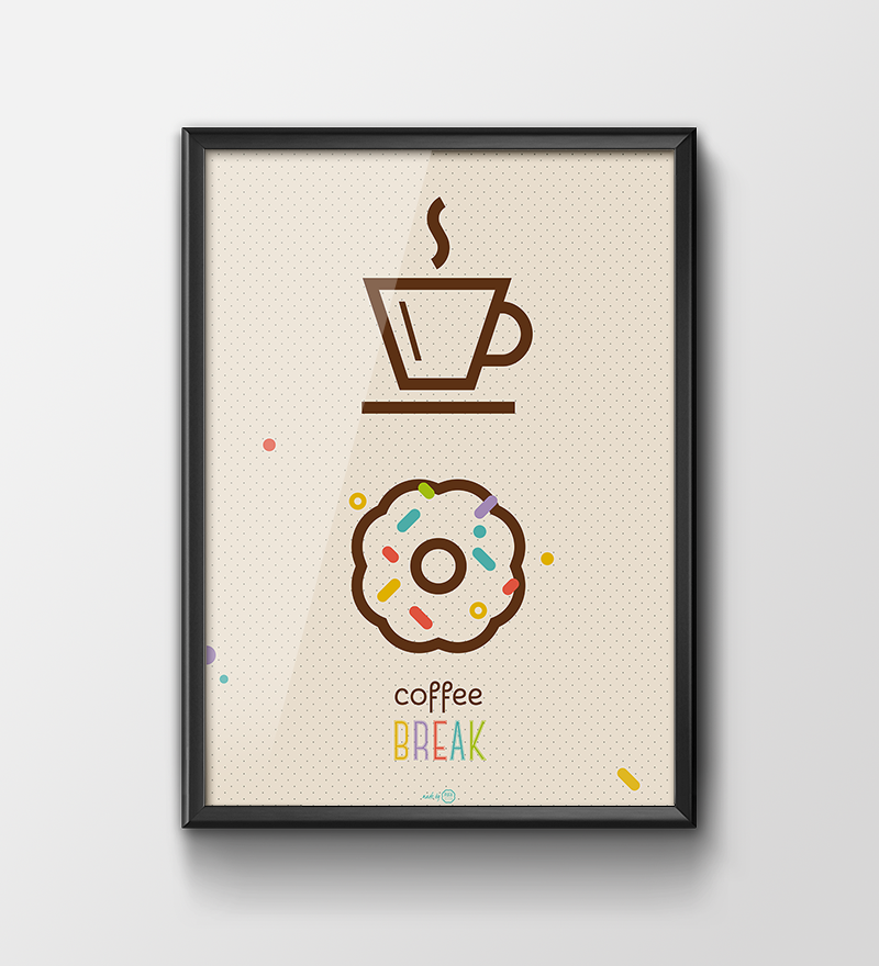 Plakat 'Coffee break' - różne wielkości - Pufa Design