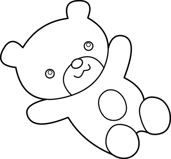 Teddy Bear Clip Art Black And White | Clipart Panda - Free Clipart ...