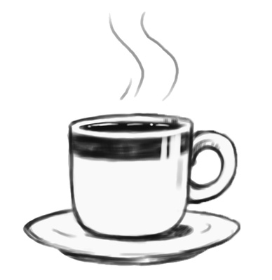 Cup Clipart: Hot Coffee, Tea Drink, Ceramic Saucer | Just Free ...