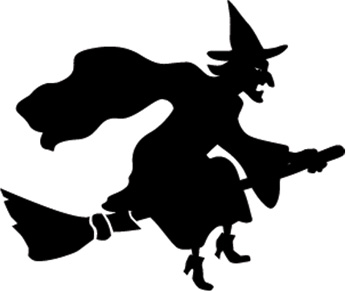 Witch On Broomstick | TattooForAWeek.com - Temporary Tattoos ...