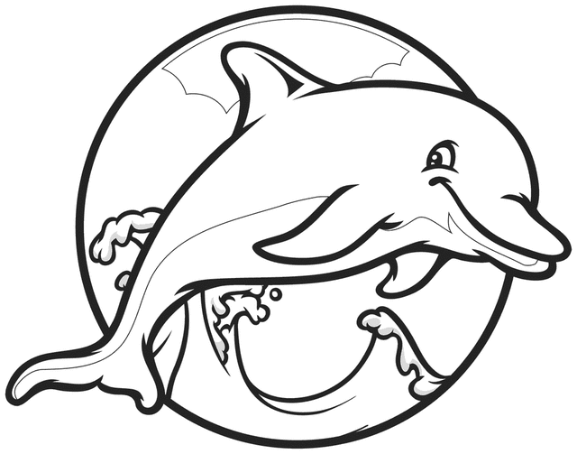 Dolphin - Free Printable Coloring Pages