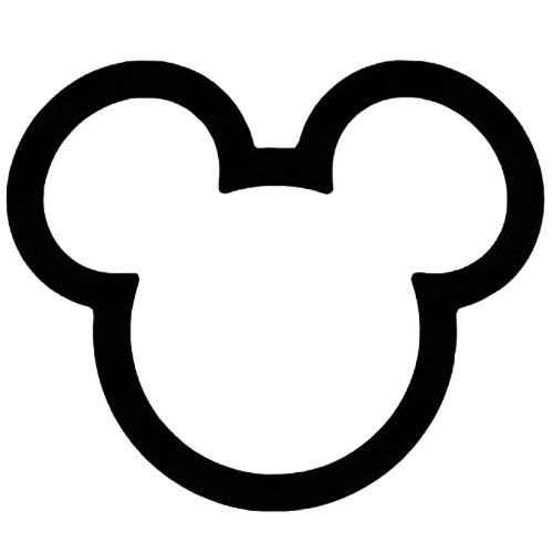 Pix For > Mickey Mouse Silhouette Template