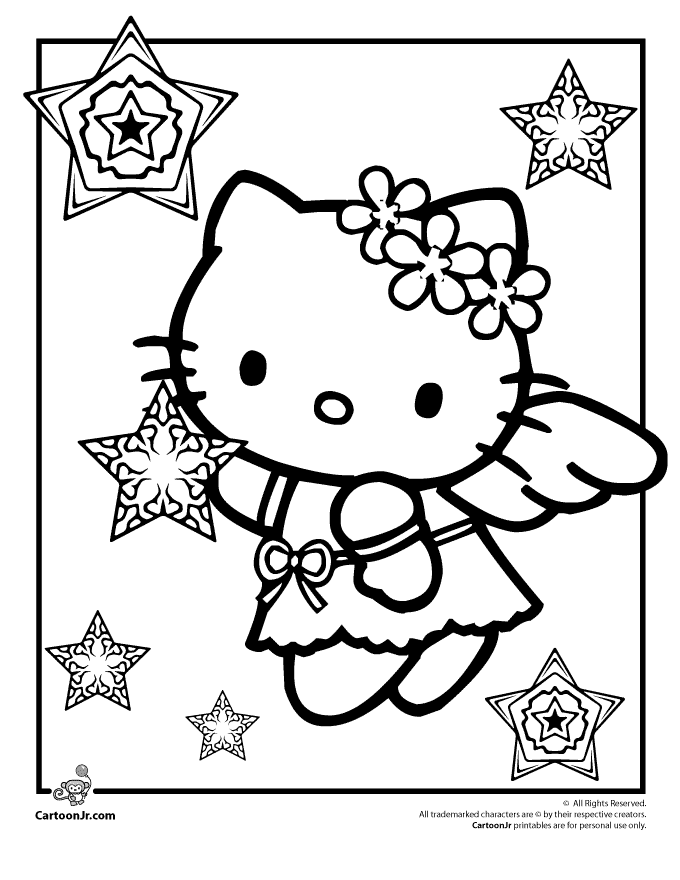 snow angel coloring pages - photo #30