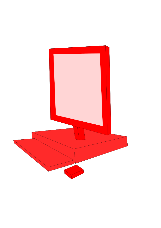 Red Computer Clipart, vector clip art online, royalty free design ...