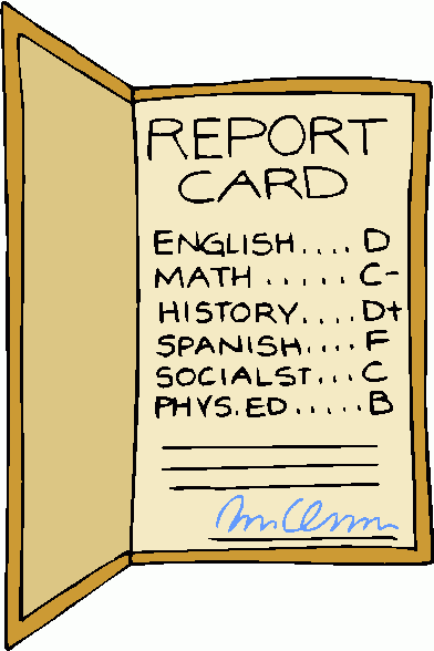free clipart school report card - photo #6