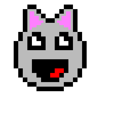 piq - pixel art | "TEH EPIC FACE CAT!" [100x100 pixel] by star lion11