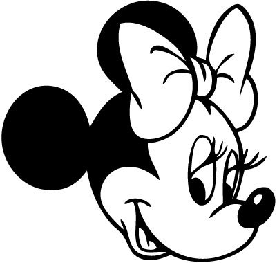 Minnie Mouse Face Outline - ClipArt Best