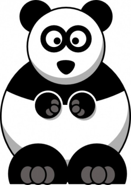 Studiofibonacci Cartoon Panda clip art Vector | Free Download