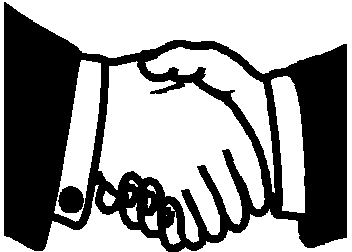 Handshake Clip Art Black And White Images & Pictures - Becuo