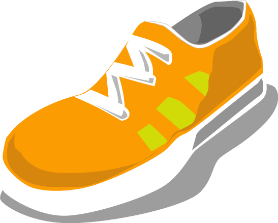clipart running shoes - photo #36