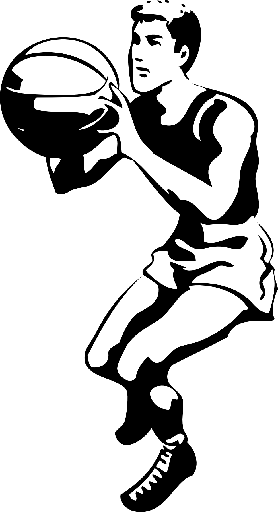 Black And White Images Basketball - ClipArt Best