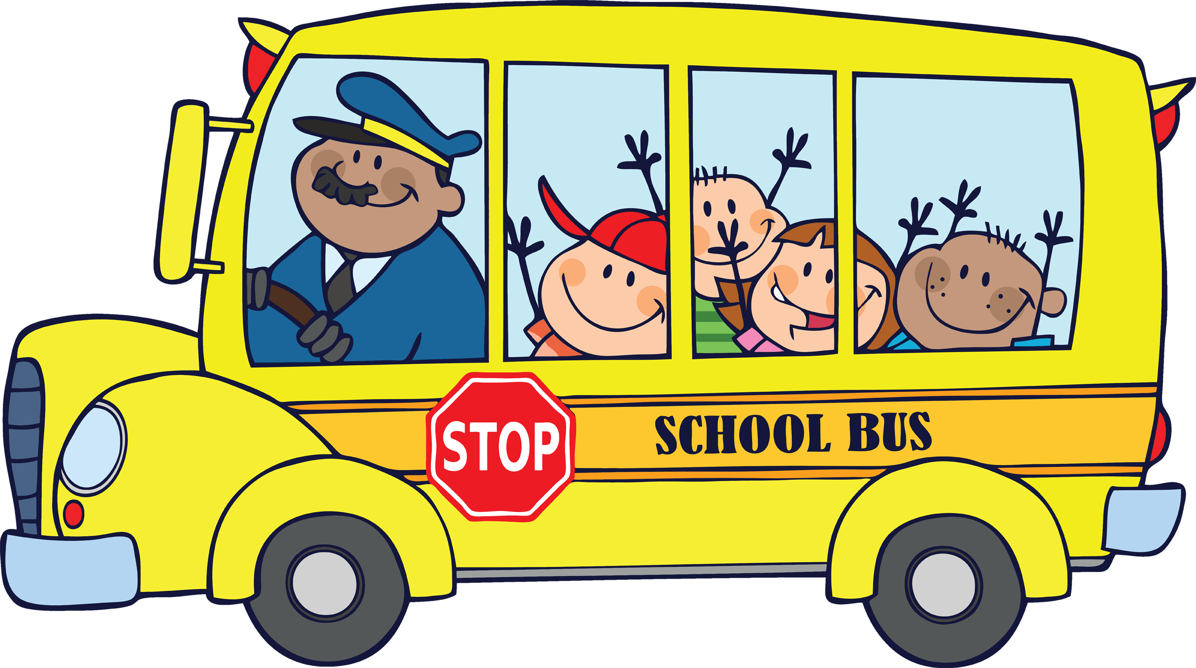 Cartoon School Buses - Cliparts.co